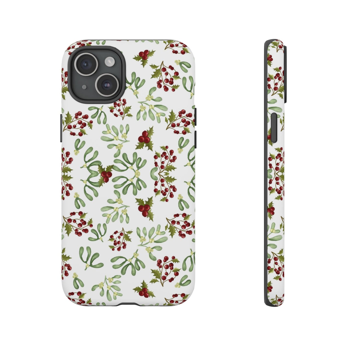 Red Green Watercolor Chriatmas Phone Case