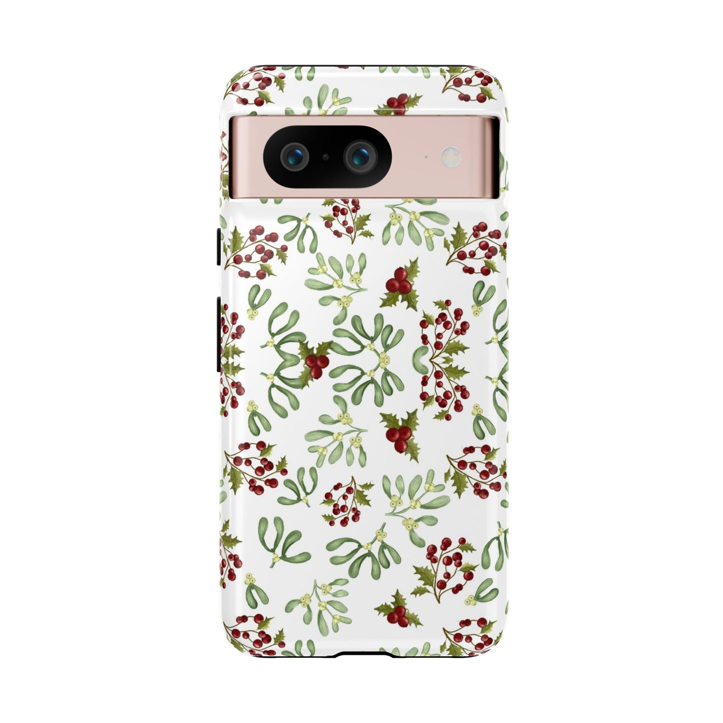 Red Green Watercolor Chriatmas Phone Case