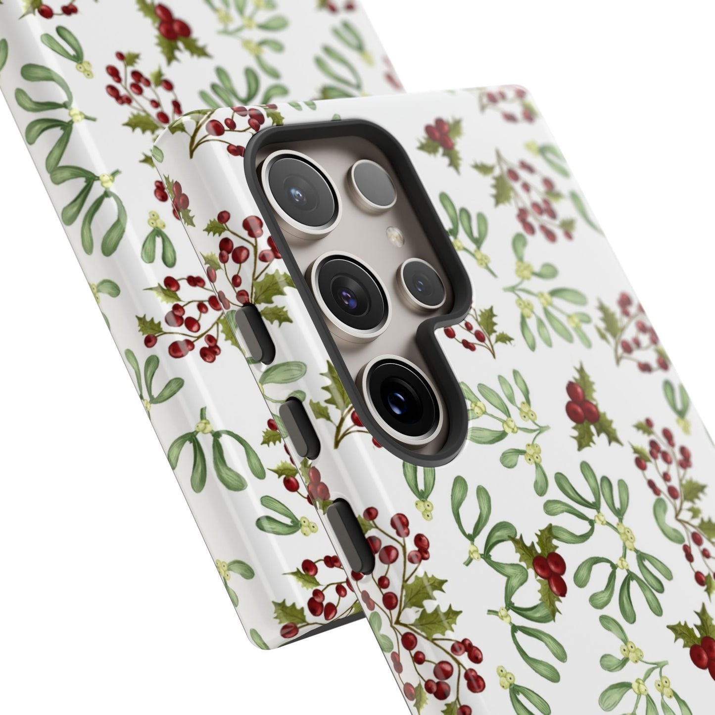 Red Green Watercolor Chriatmas Phone Case