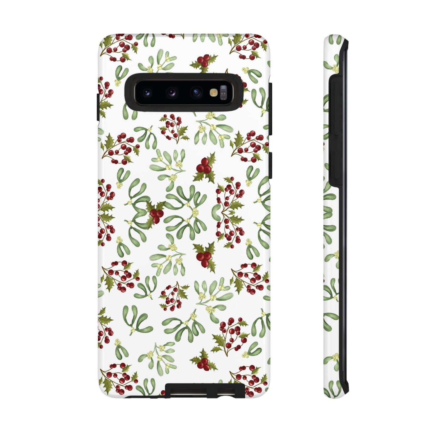 Red Green Watercolor Chriatmas Phone Case