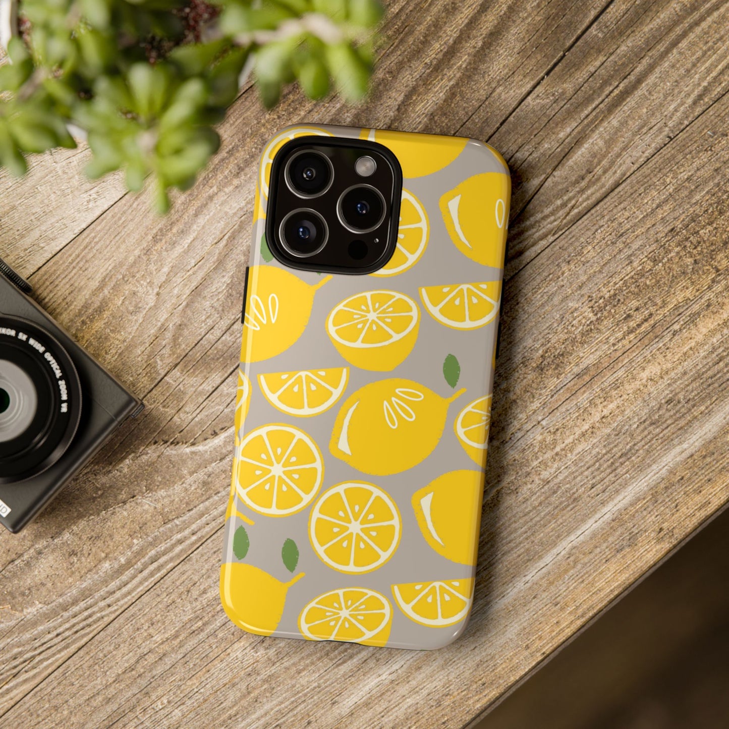 Yellow Modern Lemon Phone Case