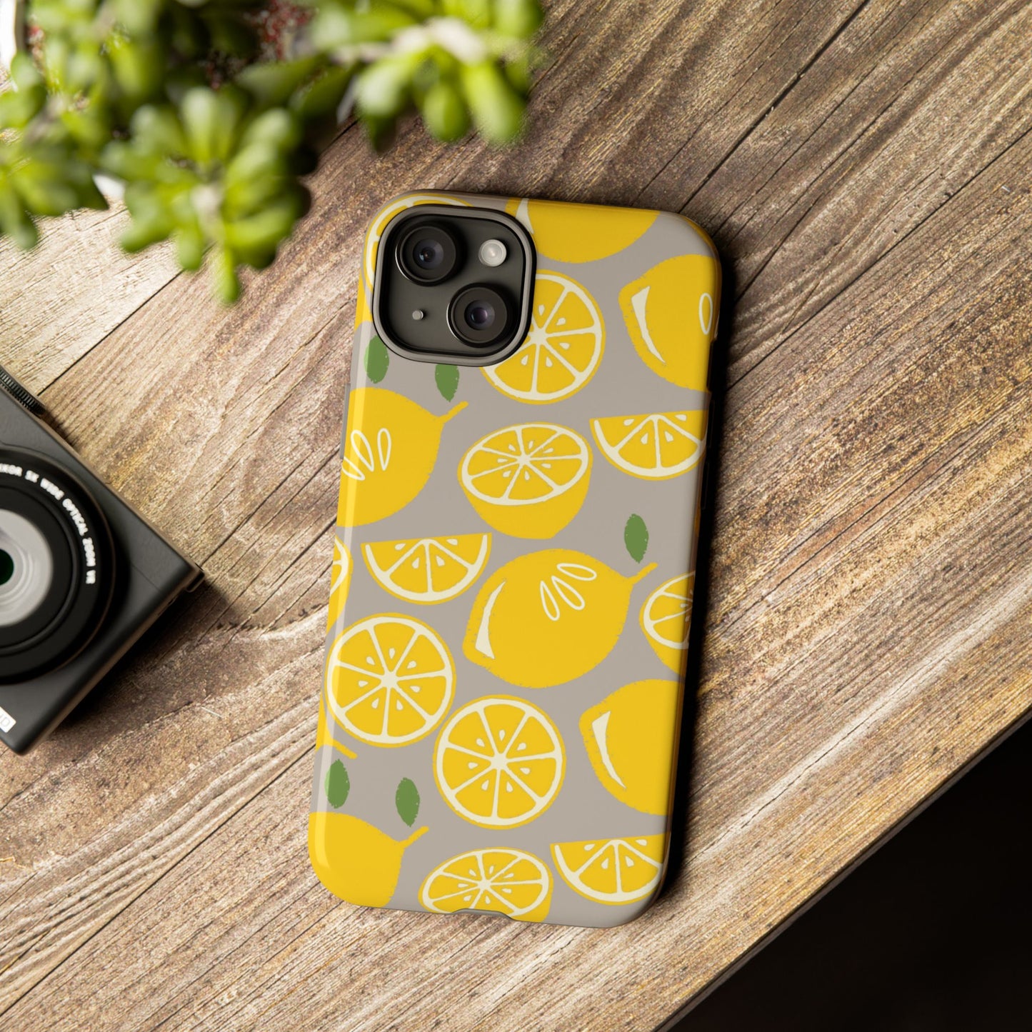 Yellow Modern Lemon Phone Case