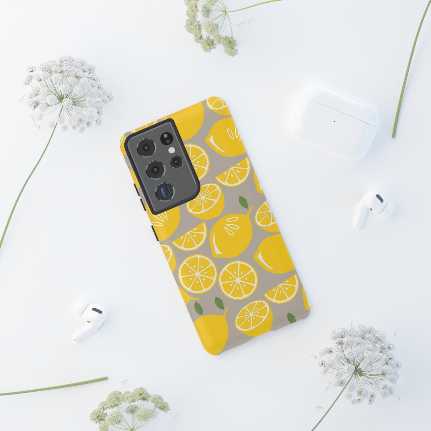 Yellow Modern Lemon Phone Case