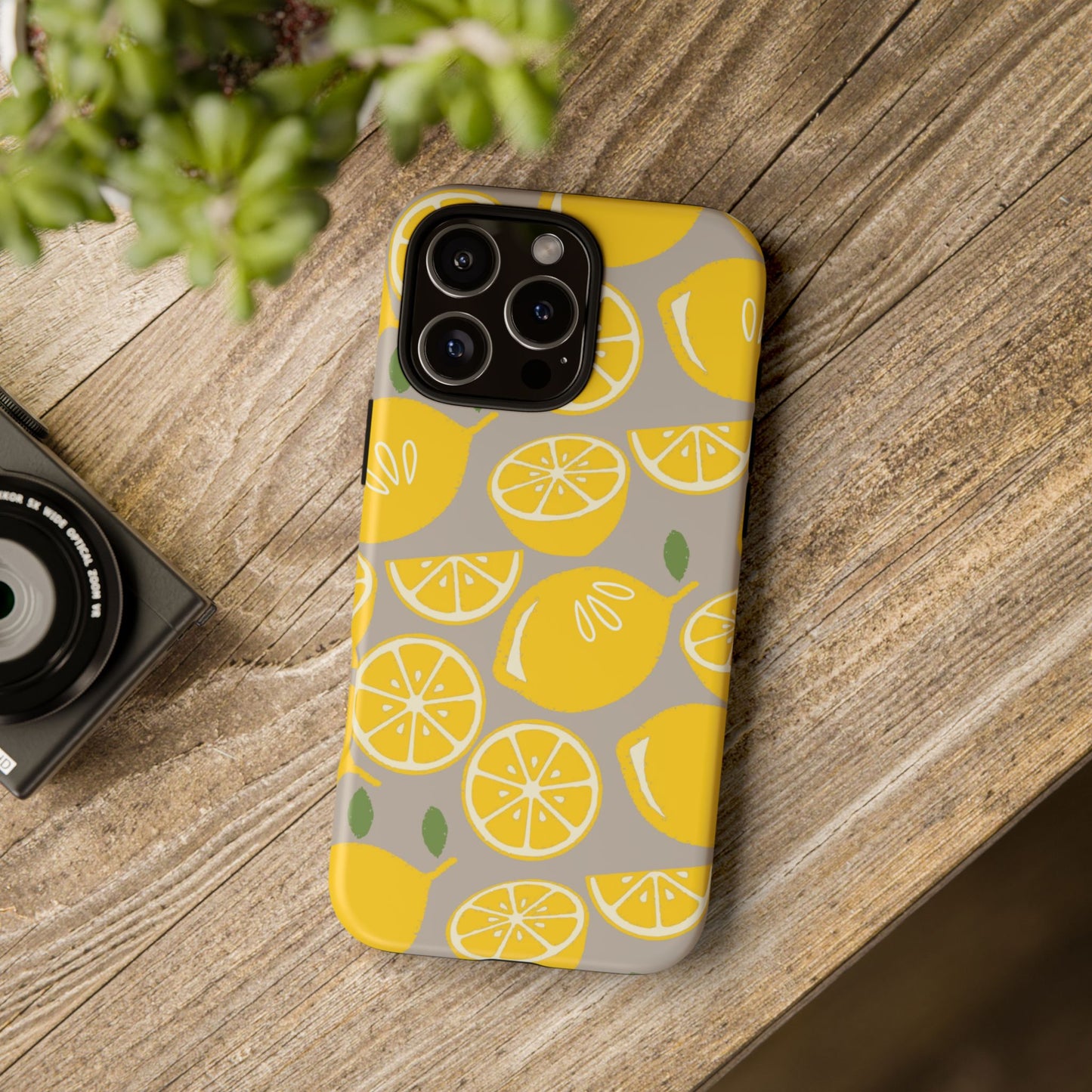 Yellow Modern Lemon Phone Case