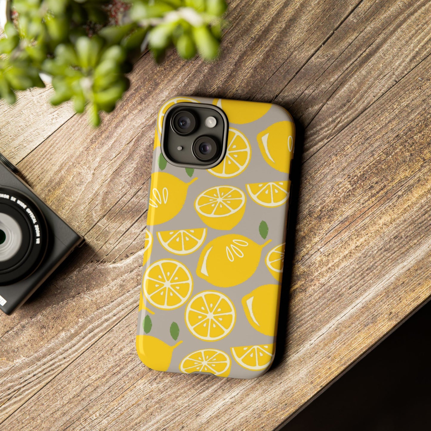 Yellow Modern Lemon Phone Case