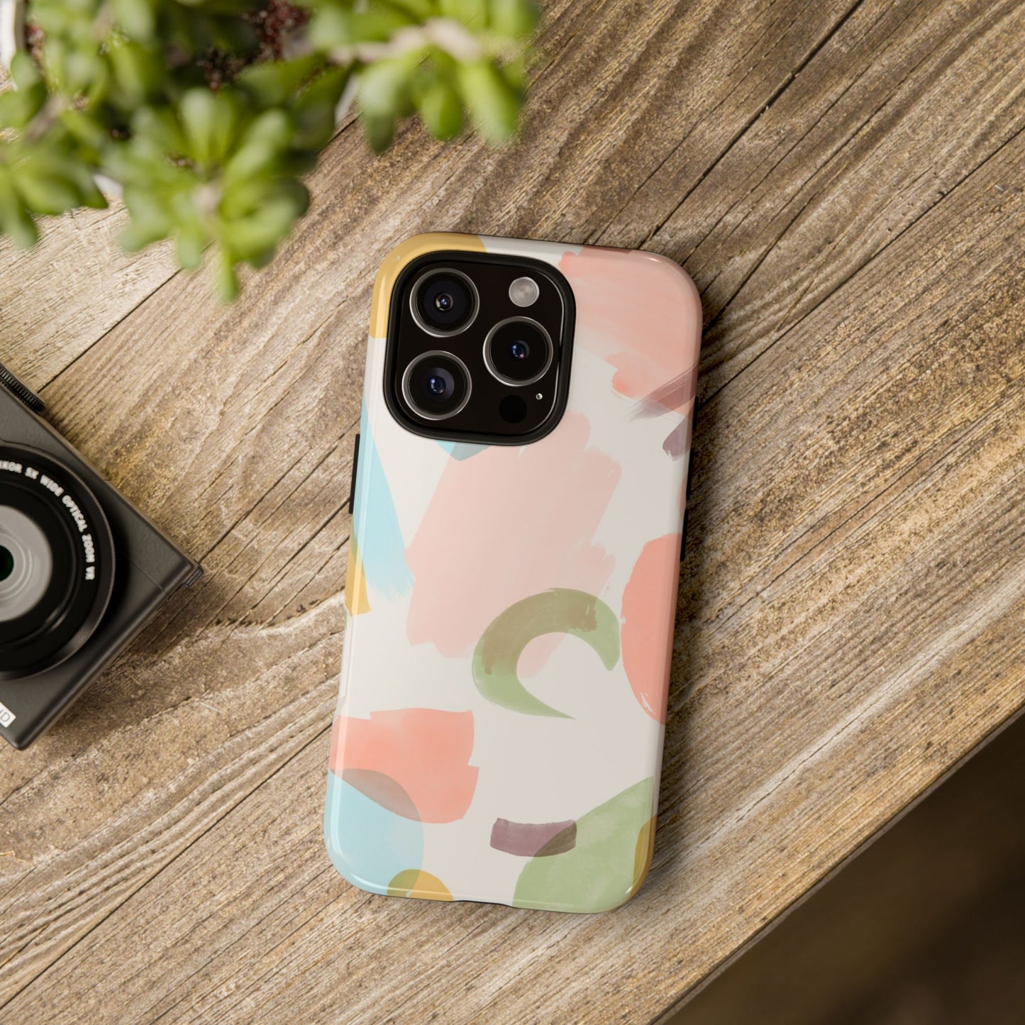 Colorful Playful Watercolor Brush Stroke Phone Case