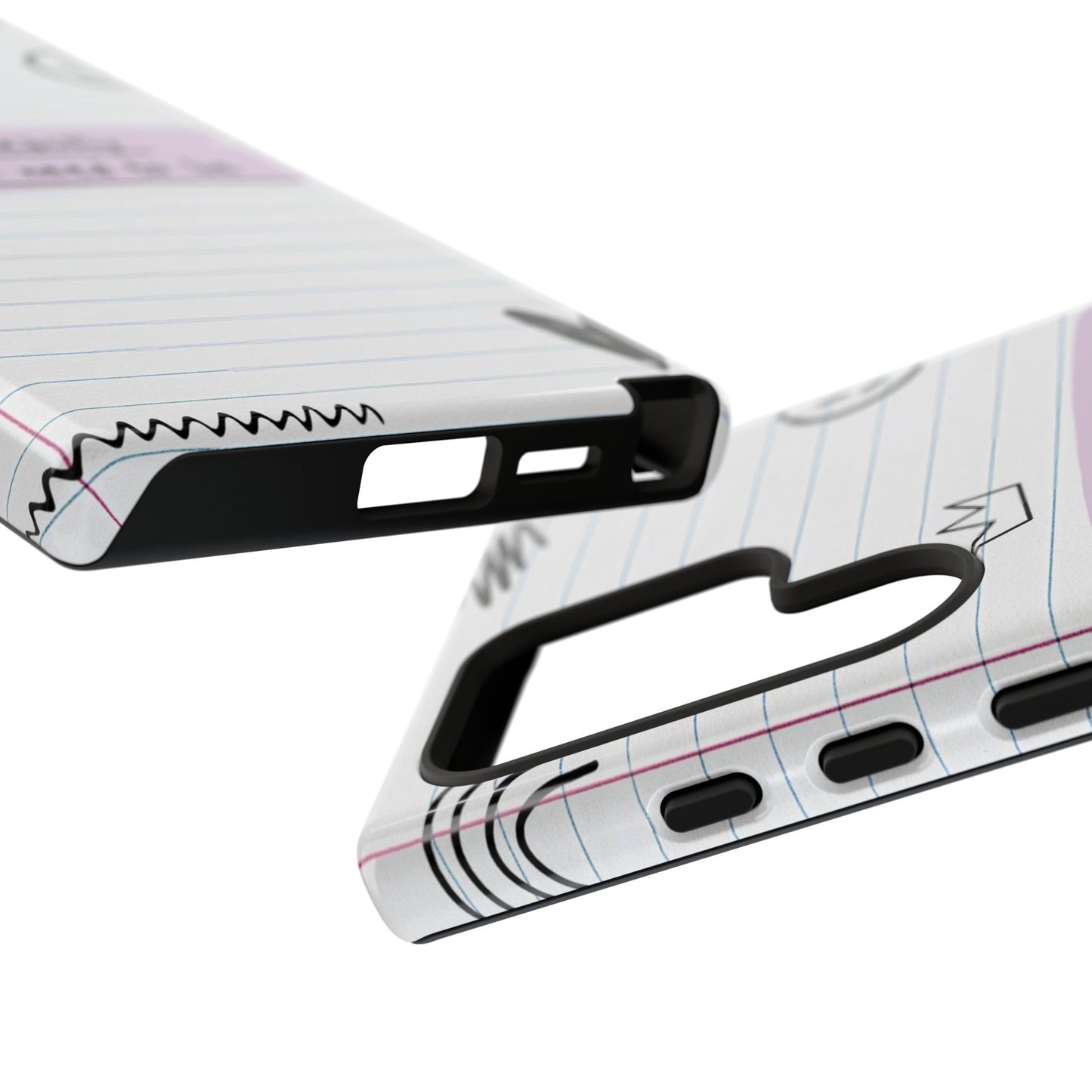 Self Affirmation Doodle Paper Phone Case