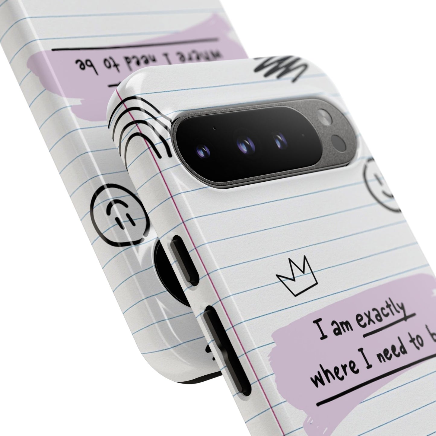 Self Affirmation Doodle Paper Phone Case
