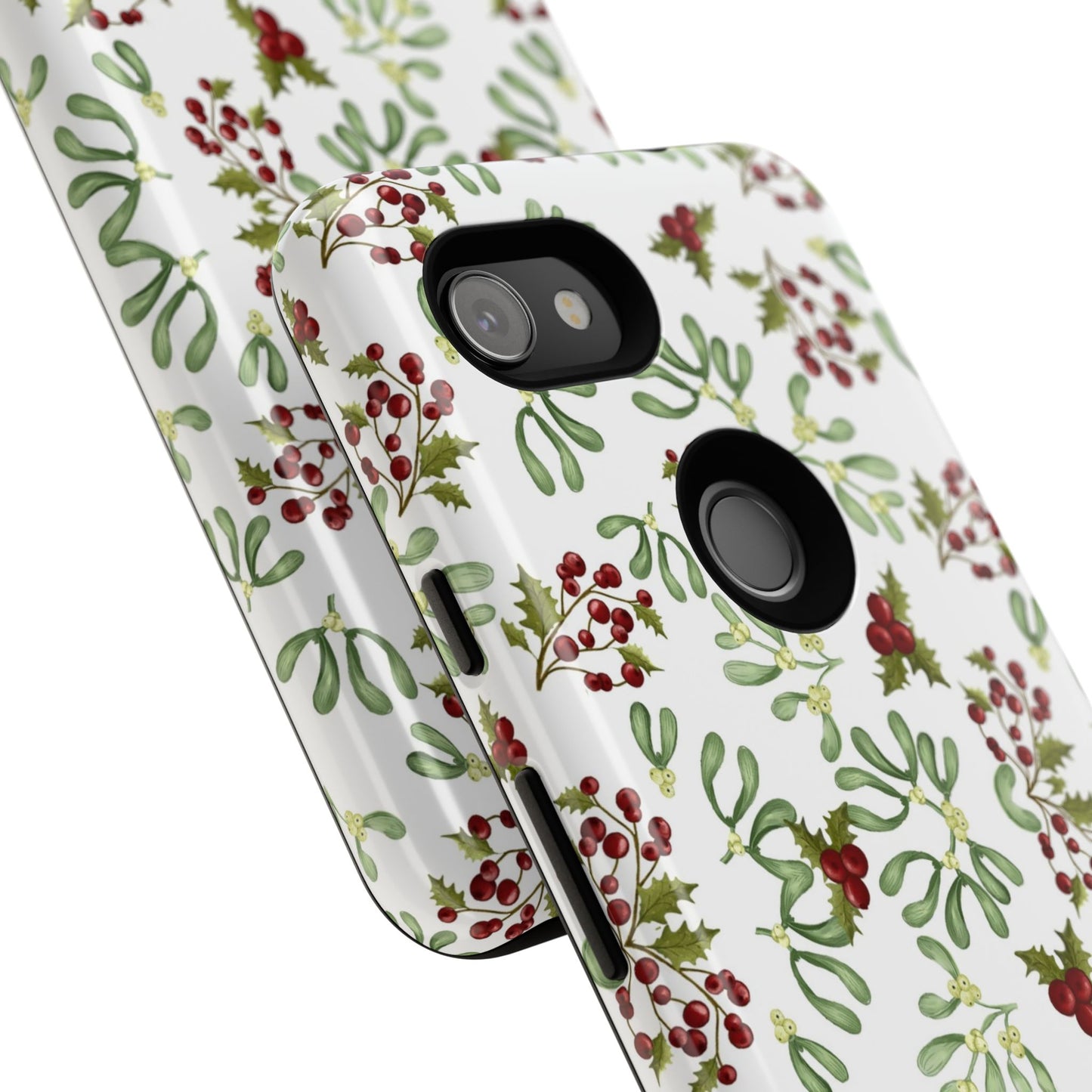 Red Green Watercolor Chriatmas Phone Case