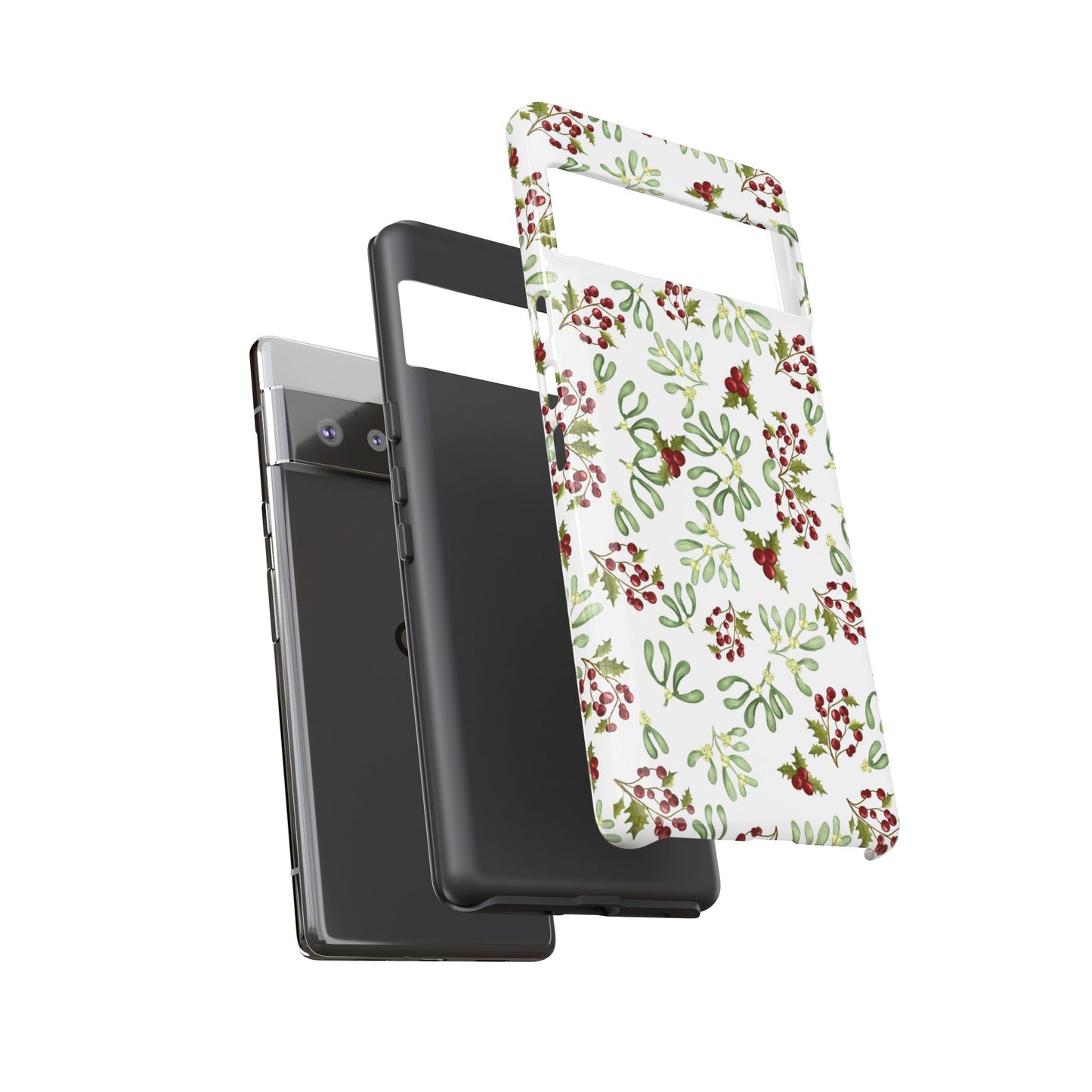Red Green Watercolor Chriatmas Phone Case