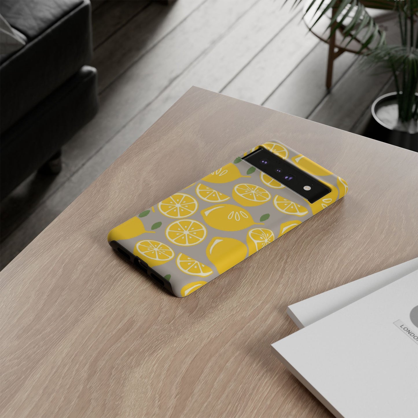 Yellow Modern Lemon Phone Case