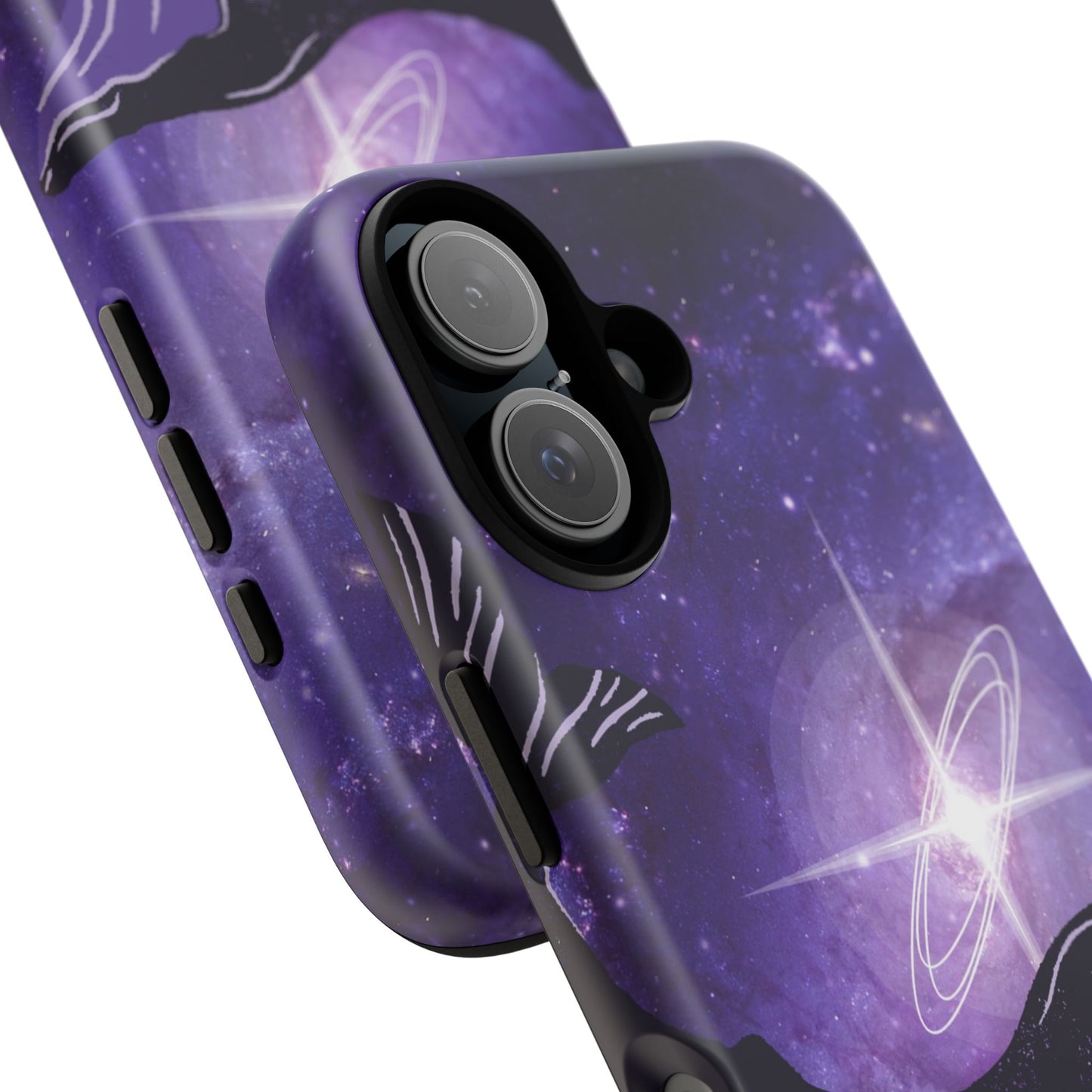 Purple Whale in Outer Space Phone Case