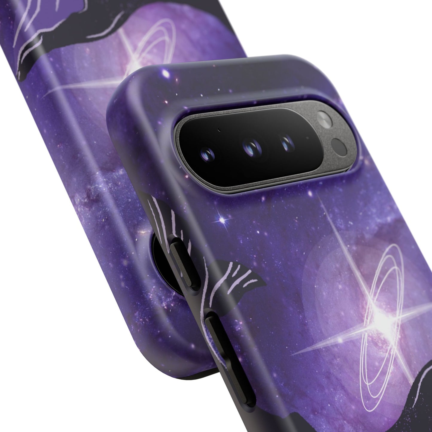 Purple Whale in Outer Space Phone Case