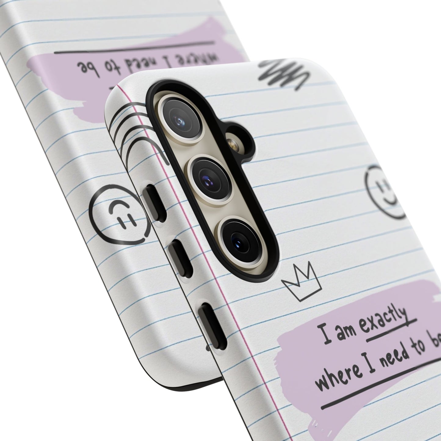 Self Affirmation Doodle Paper Phone Case