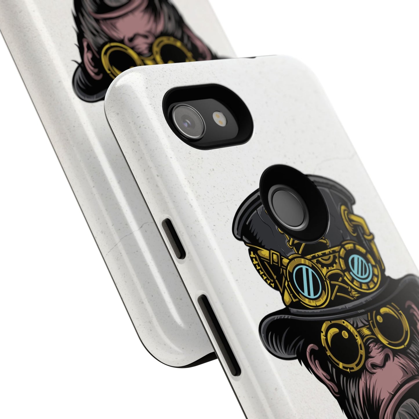 Black and Orange Modern Moon Phone Case (1)
