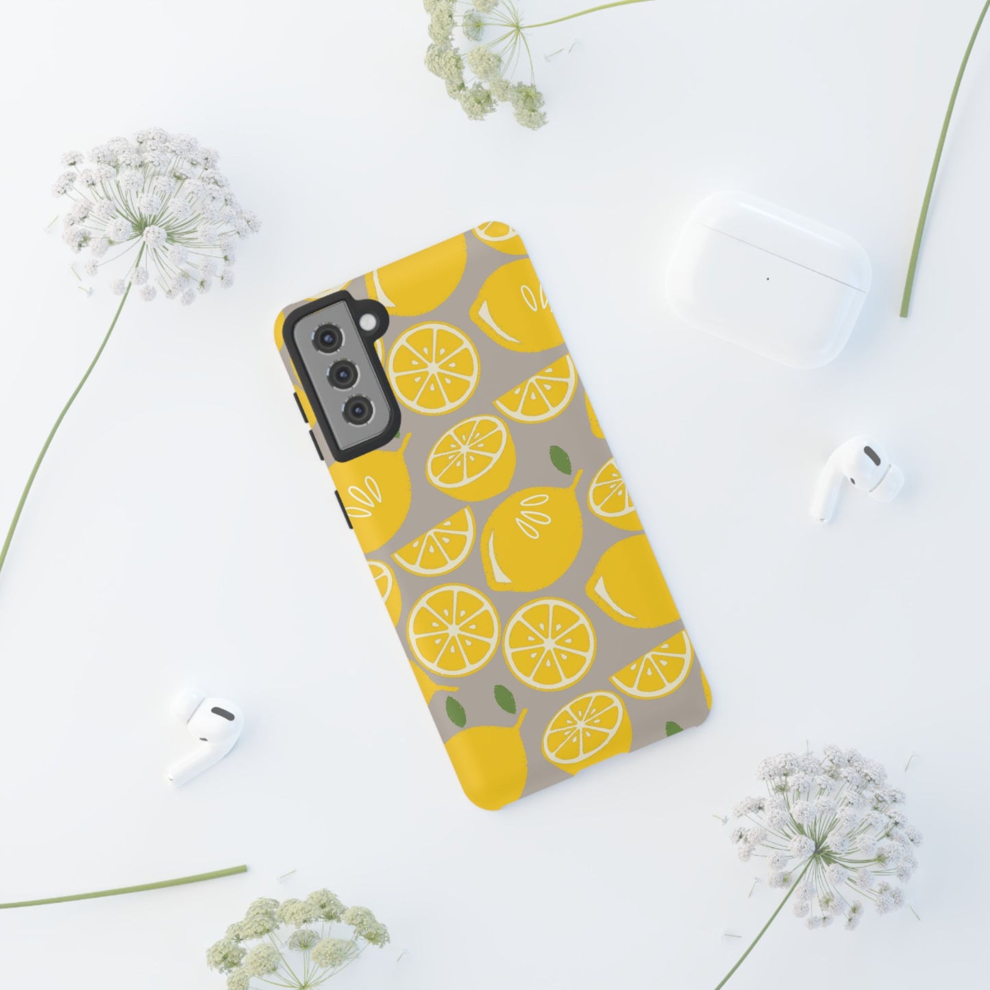 Yellow Modern Lemon Phone Case