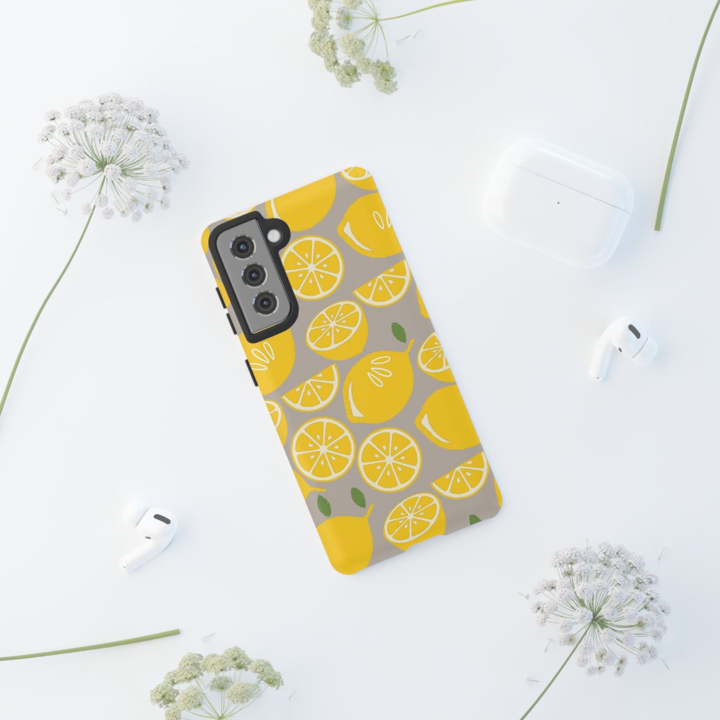 Yellow Modern Lemon Phone Case