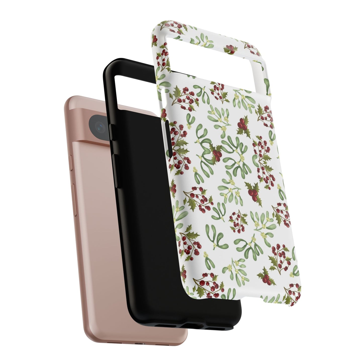 Red Green Watercolor Chriatmas Phone Case