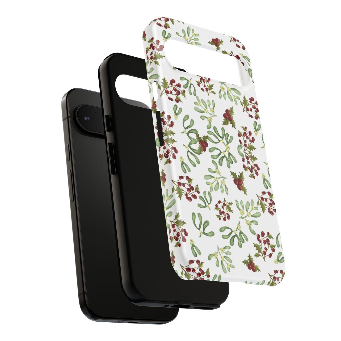 Red Green Watercolor Chriatmas Phone Case