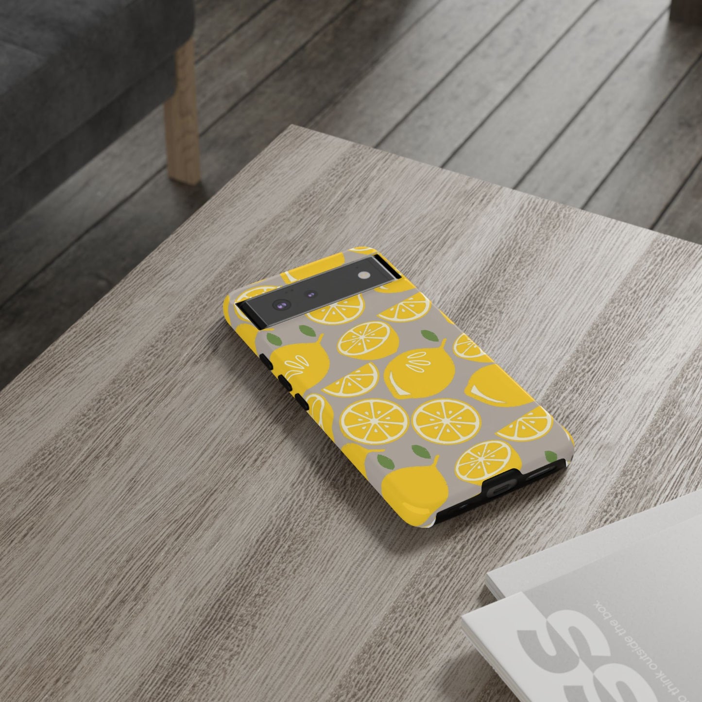 Yellow Modern Lemon Phone Case