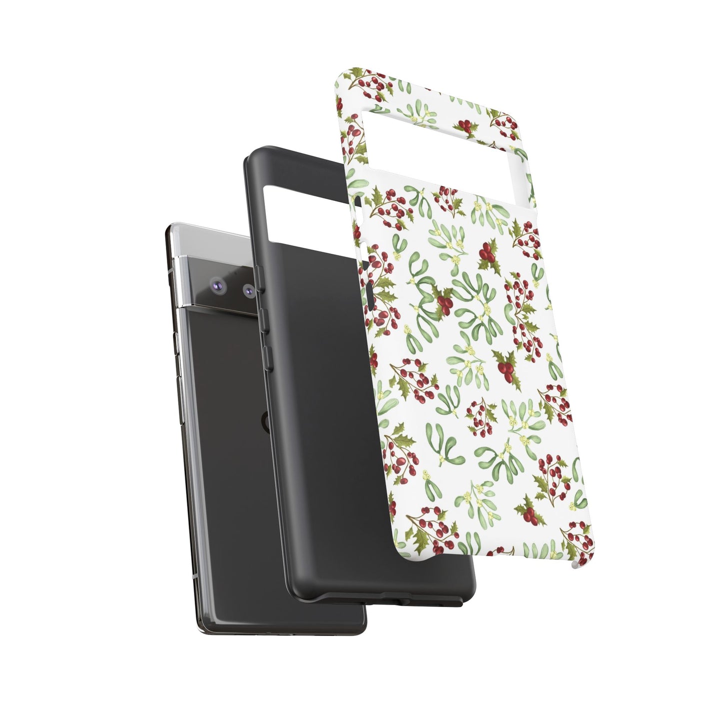 Red Green Watercolor Chriatmas Phone Case