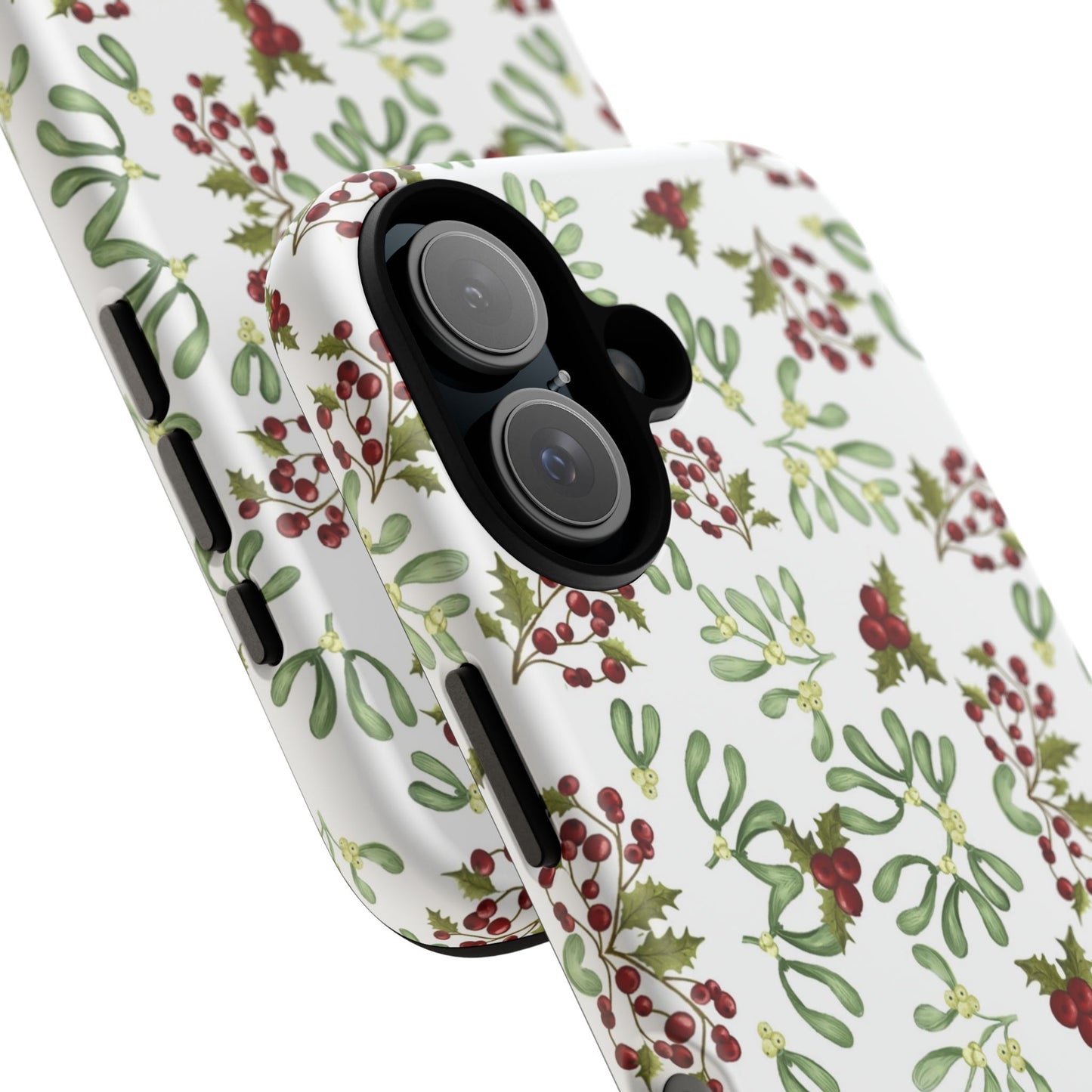 Red Green Watercolor Chriatmas Phone Case