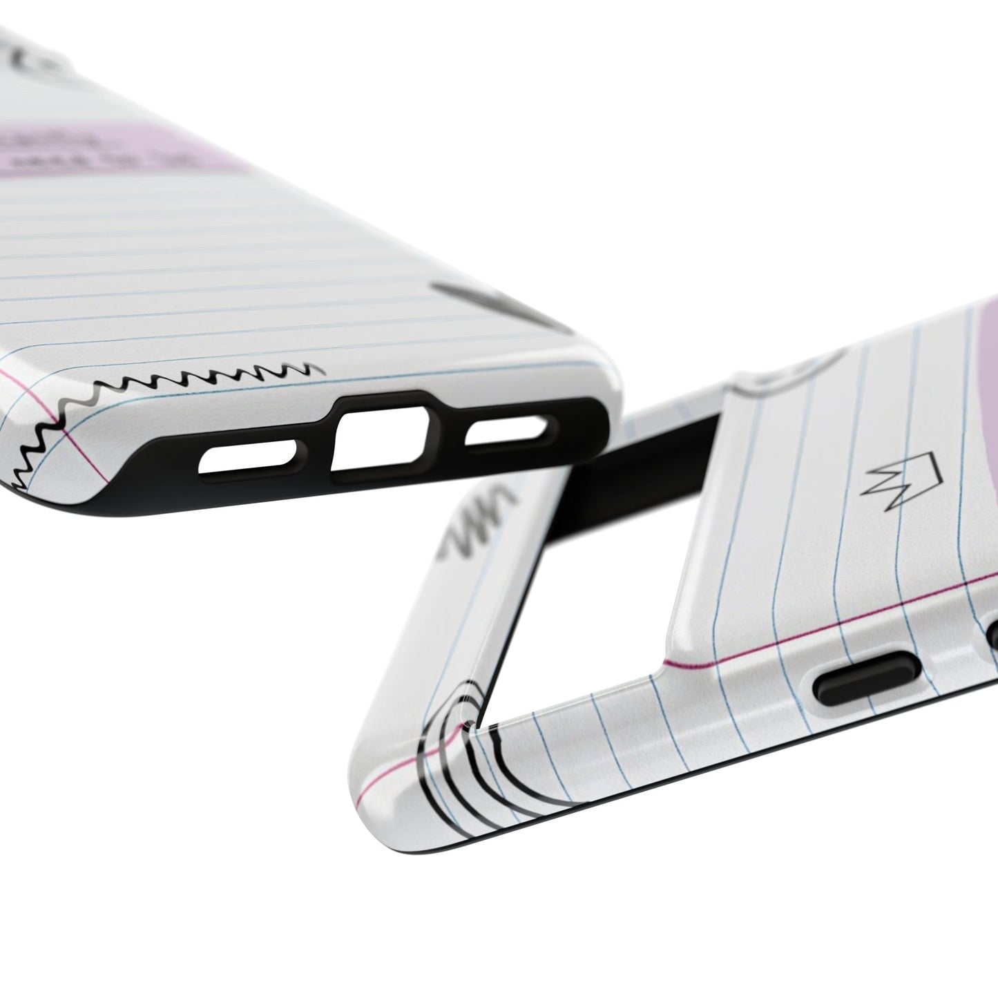 Self Affirmation Doodle Paper Phone Case
