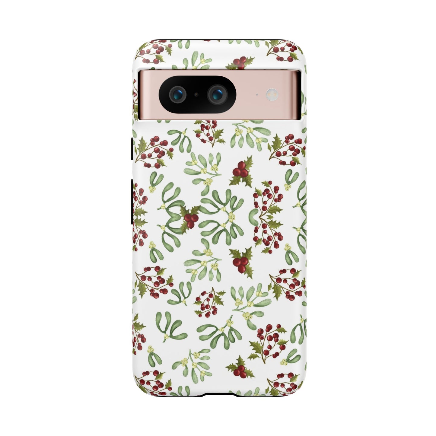 Red Green Watercolor Chriatmas Phone Case