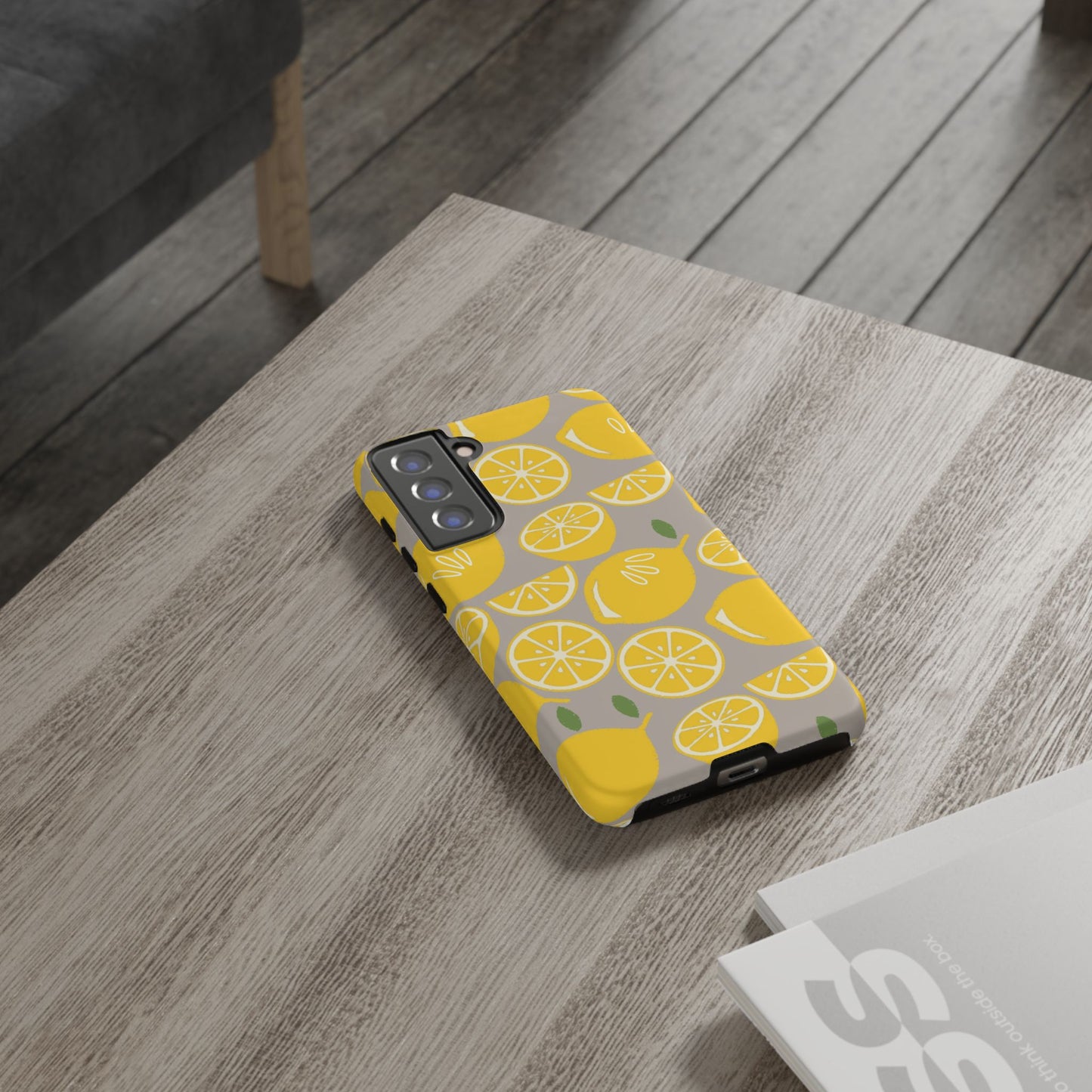 Yellow Modern Lemon Phone Case
