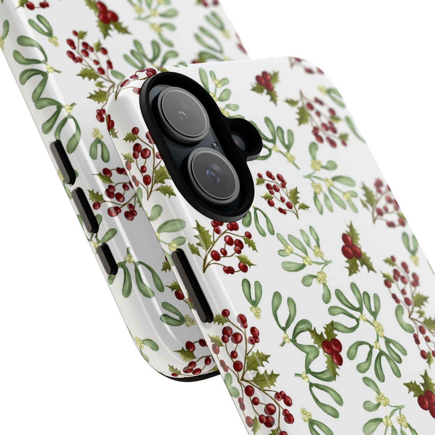 Red Green Watercolor Chriatmas Phone Case
