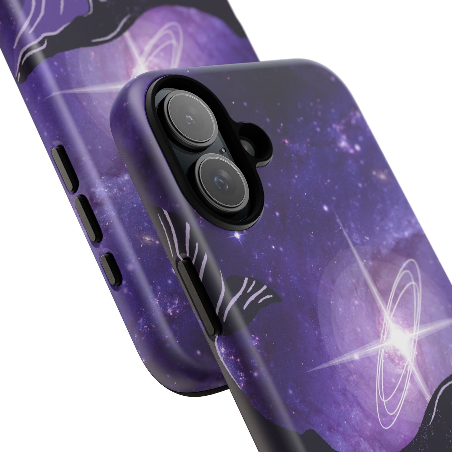 Purple Whale in Outer Space Phone Case
