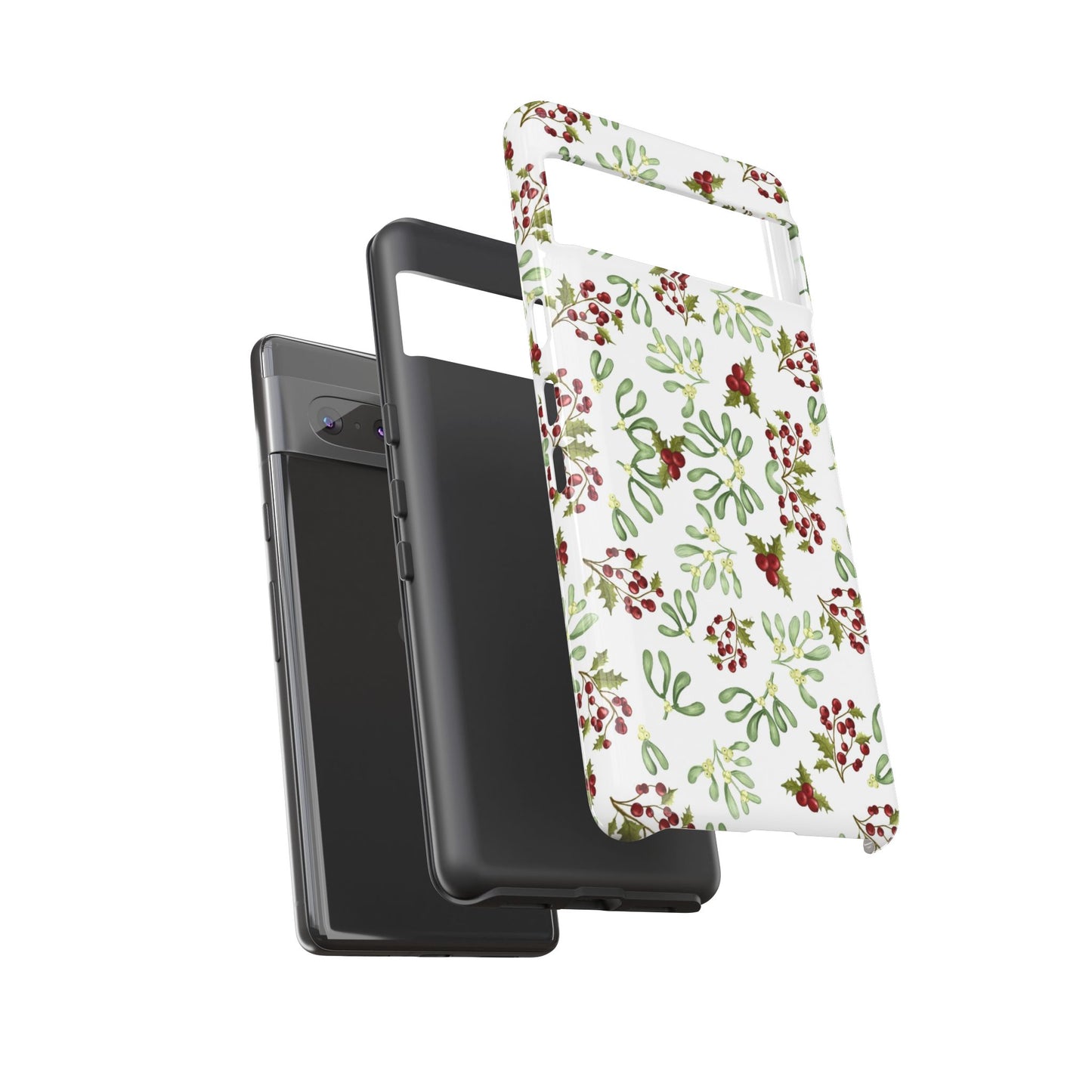 Red Green Watercolor Chriatmas Phone Case