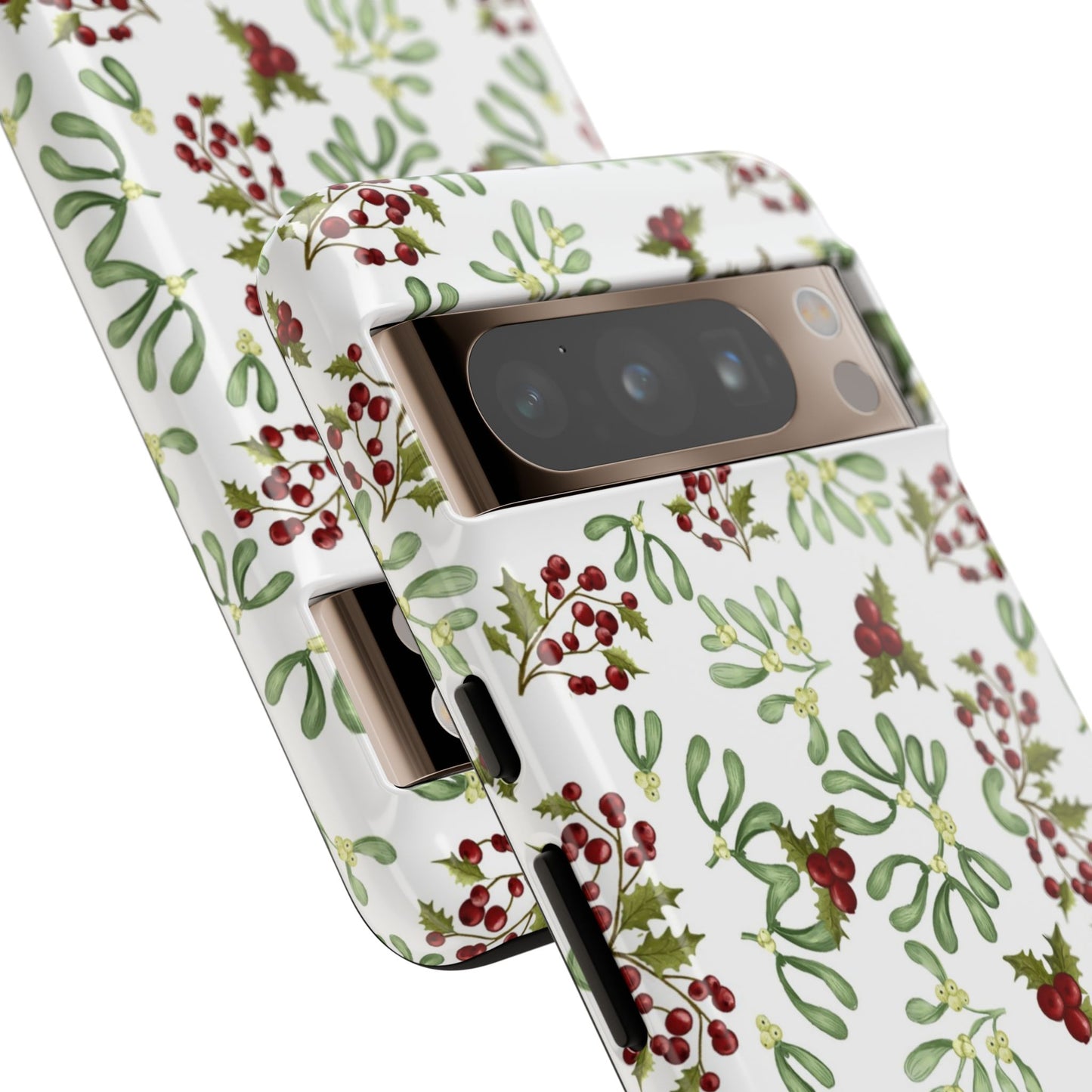 Red Green Watercolor Chriatmas Phone Case