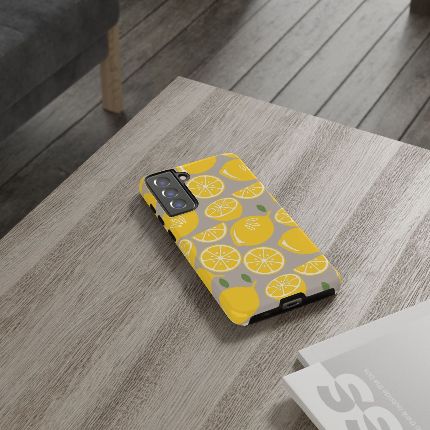 Yellow Modern Lemon Phone Case