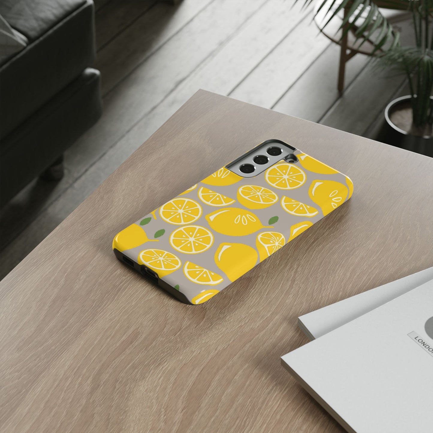 Yellow Modern Lemon Phone Case
