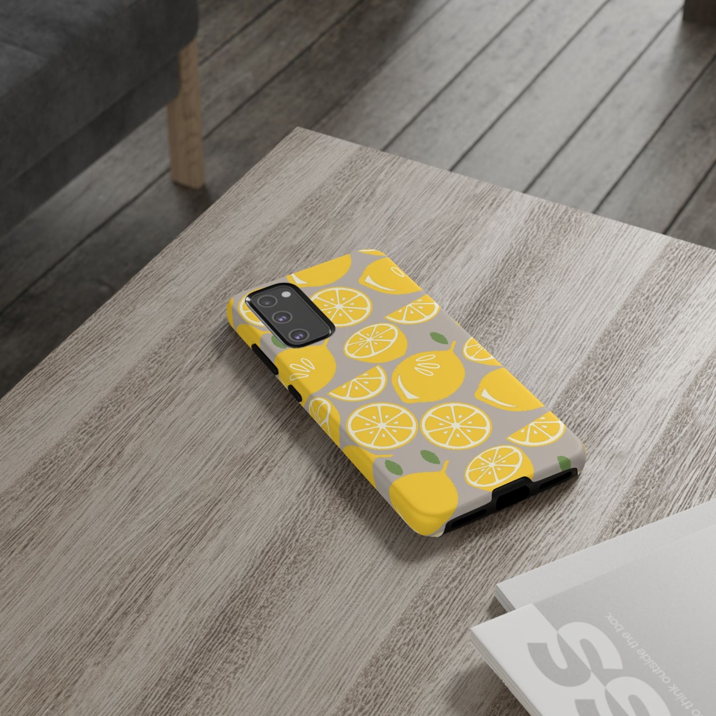 Yellow Modern Lemon Phone Case