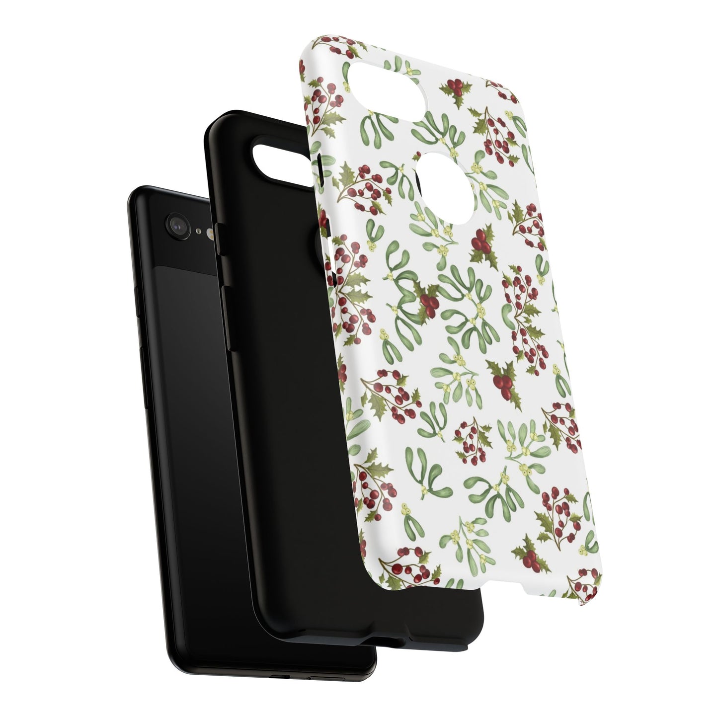 Red Green Watercolor Chriatmas Phone Case