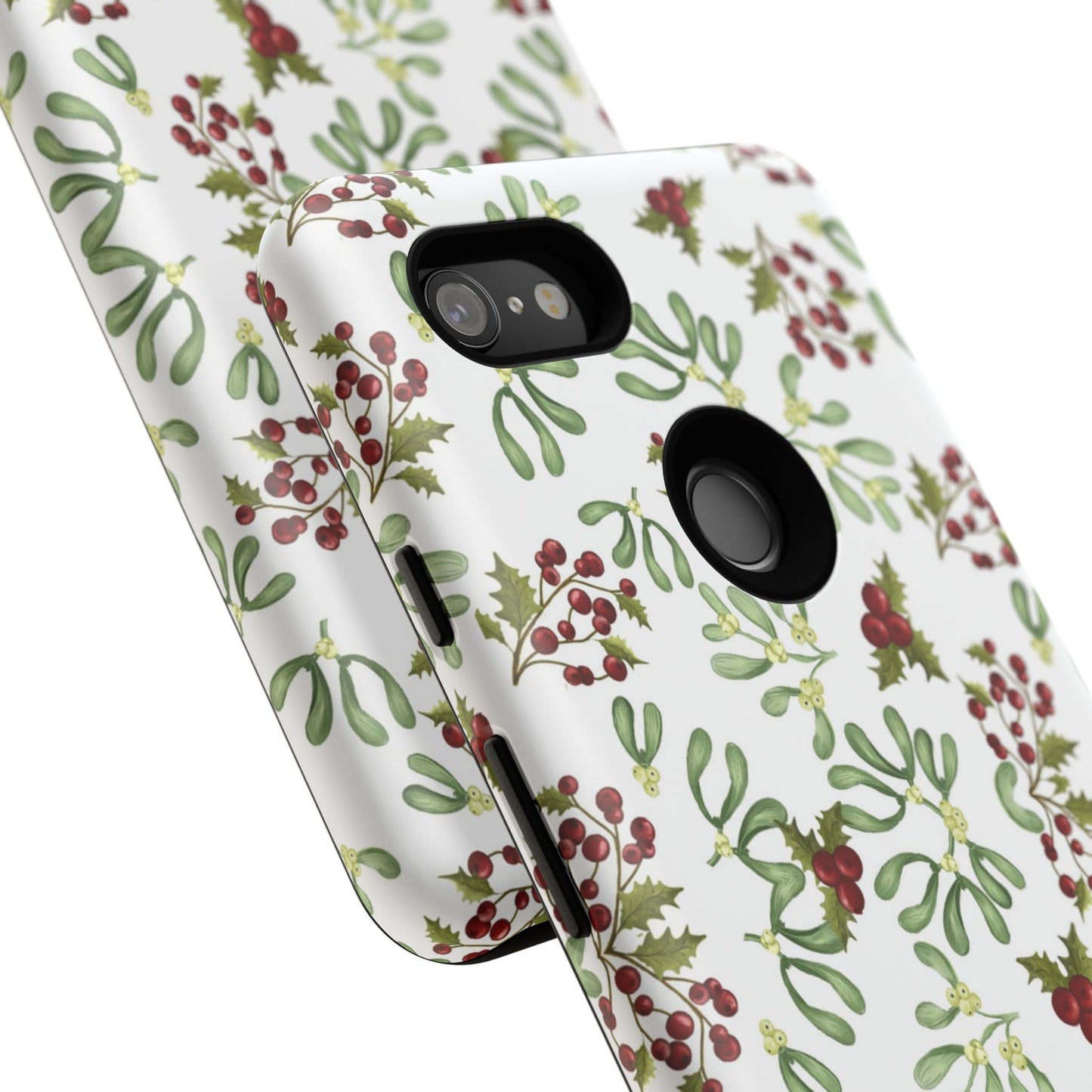 Red Green Watercolor Chriatmas Phone Case