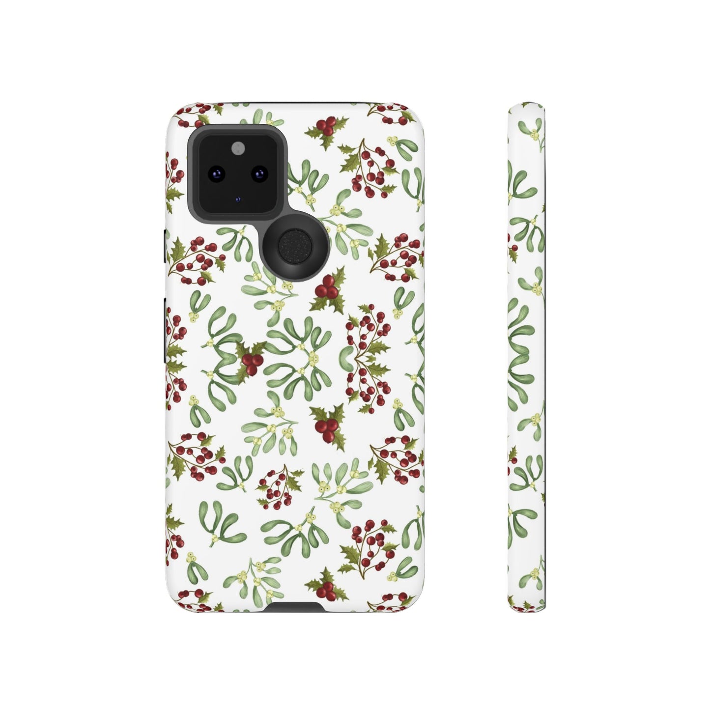 Red Green Watercolor Chriatmas Phone Case
