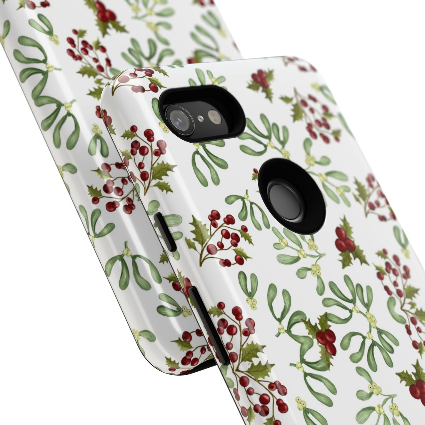 Red Green Watercolor Chriatmas Phone Case