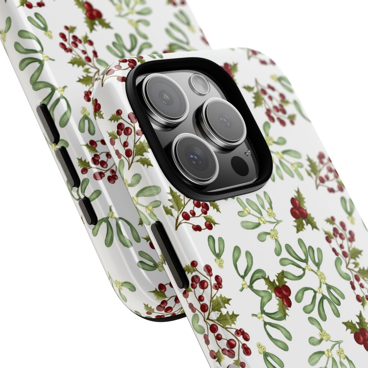 Red Green Watercolor Chriatmas Phone Case