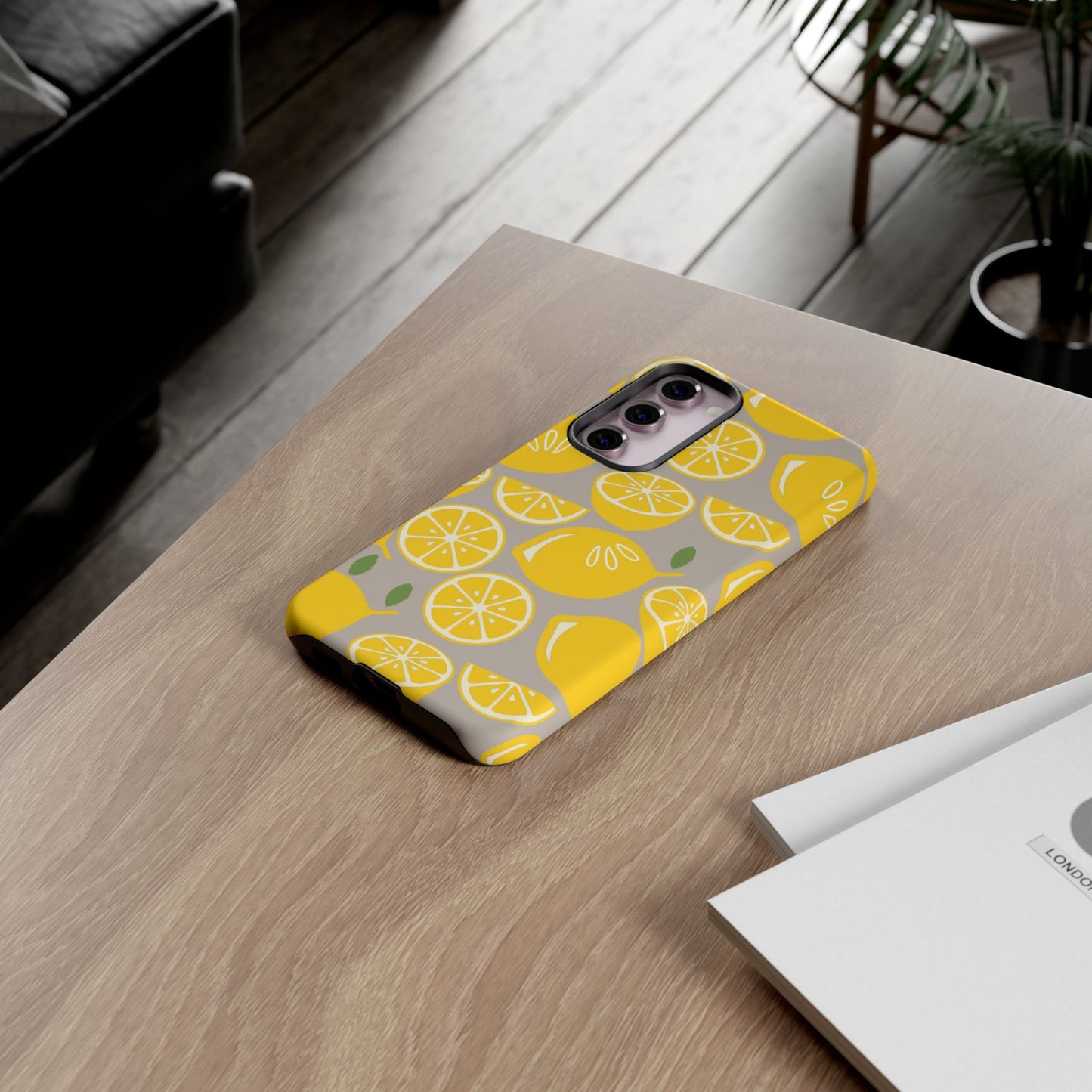 Yellow Modern Lemon Phone Case