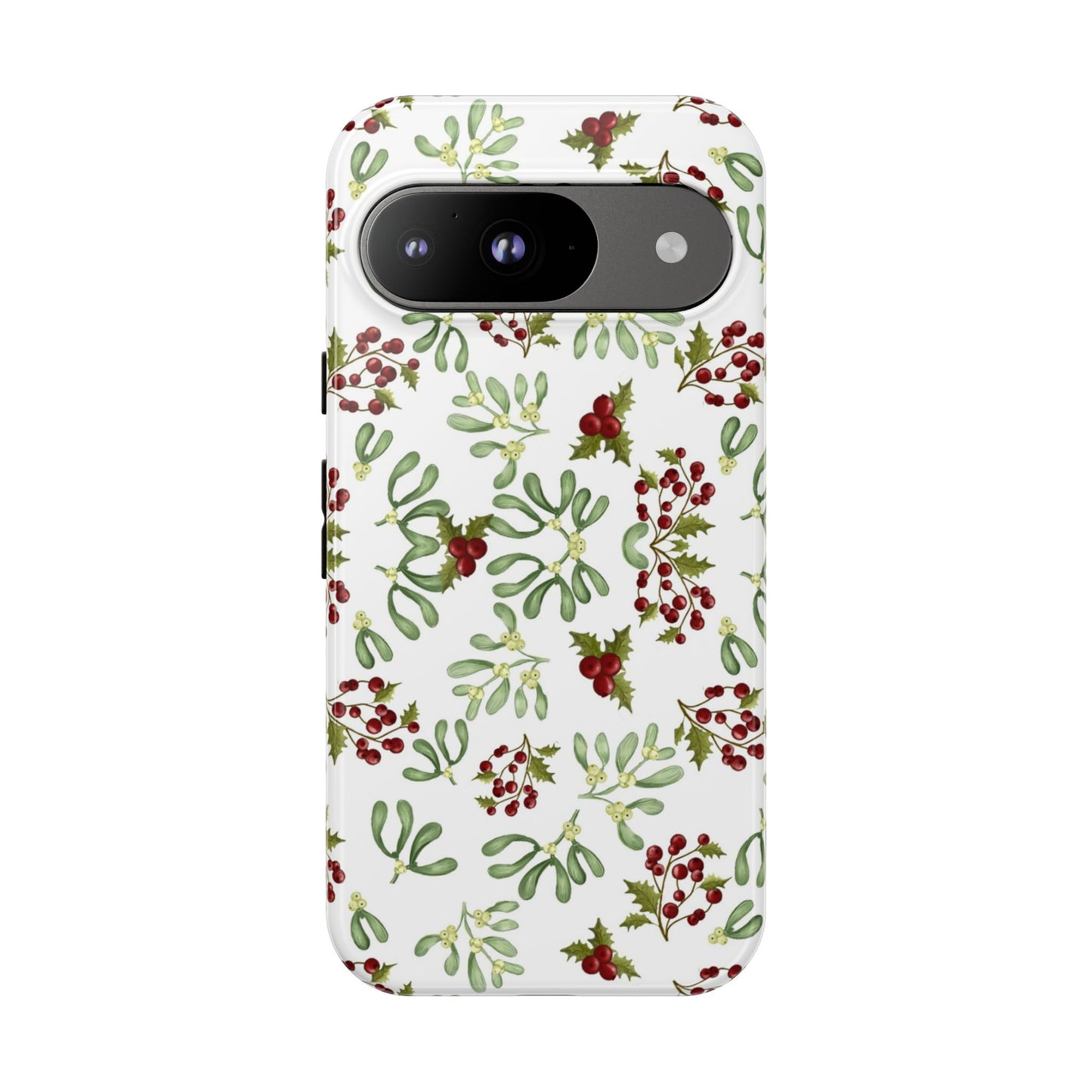 Red Green Watercolor Chriatmas Phone Case