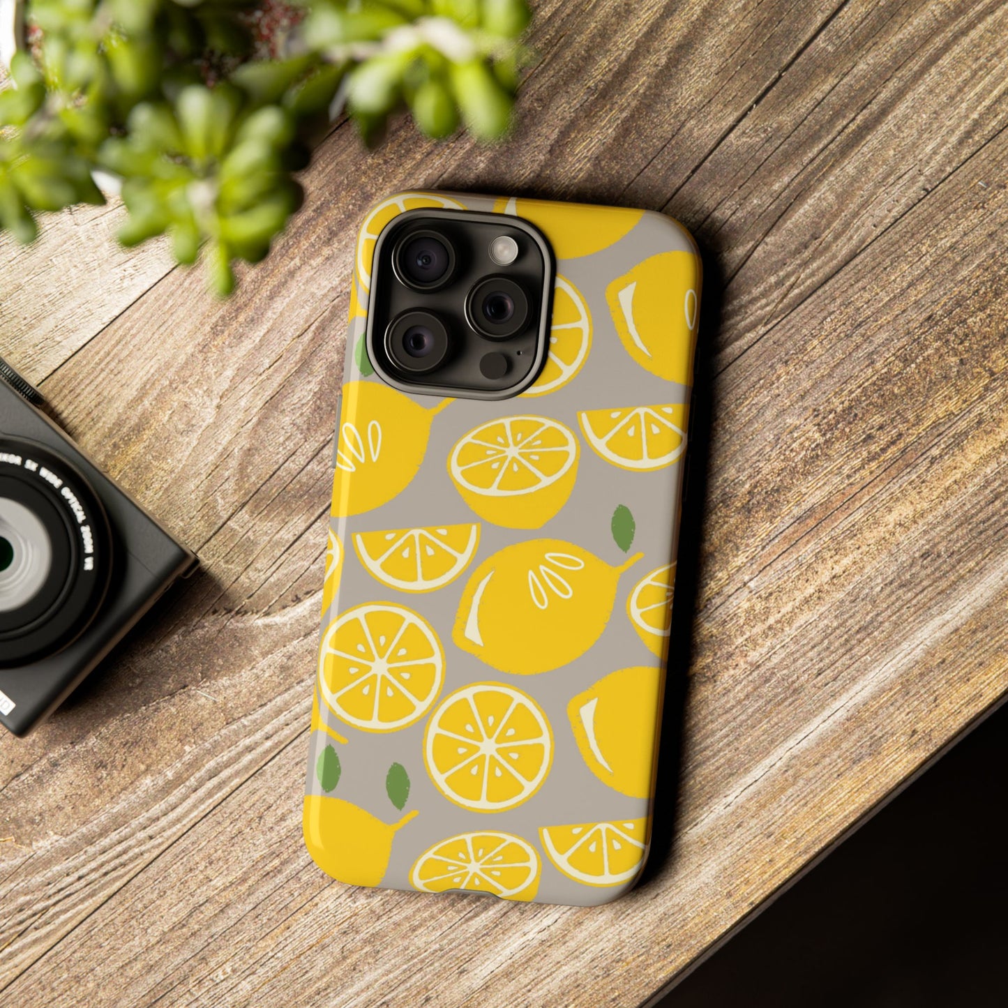 Yellow Modern Lemon Phone Case