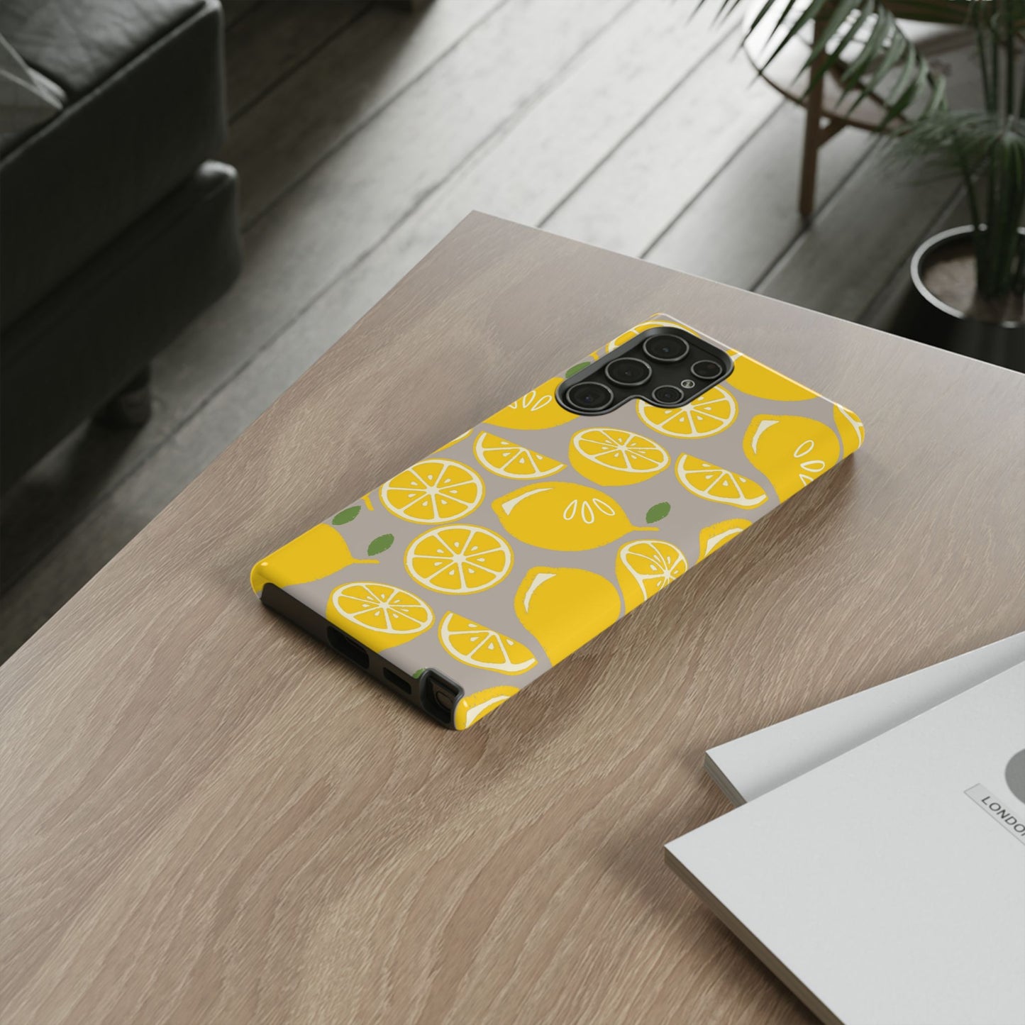 Yellow Modern Lemon Phone Case