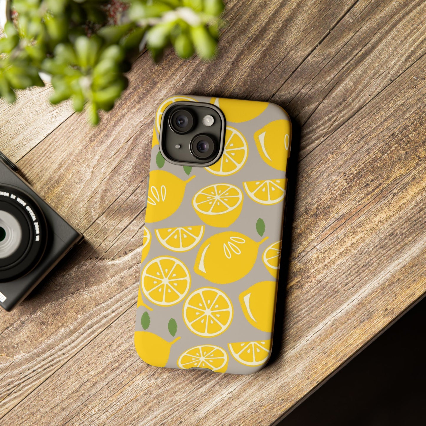 Yellow Modern Lemon Phone Case