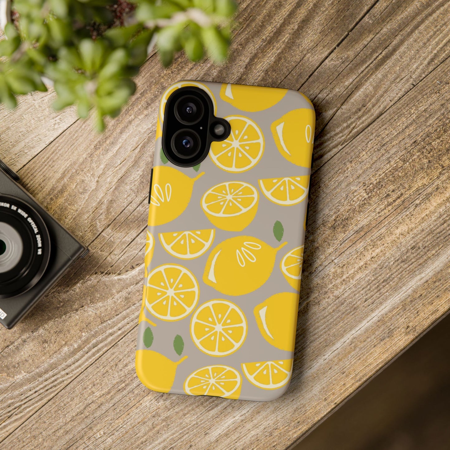 Yellow Modern Lemon Phone Case
