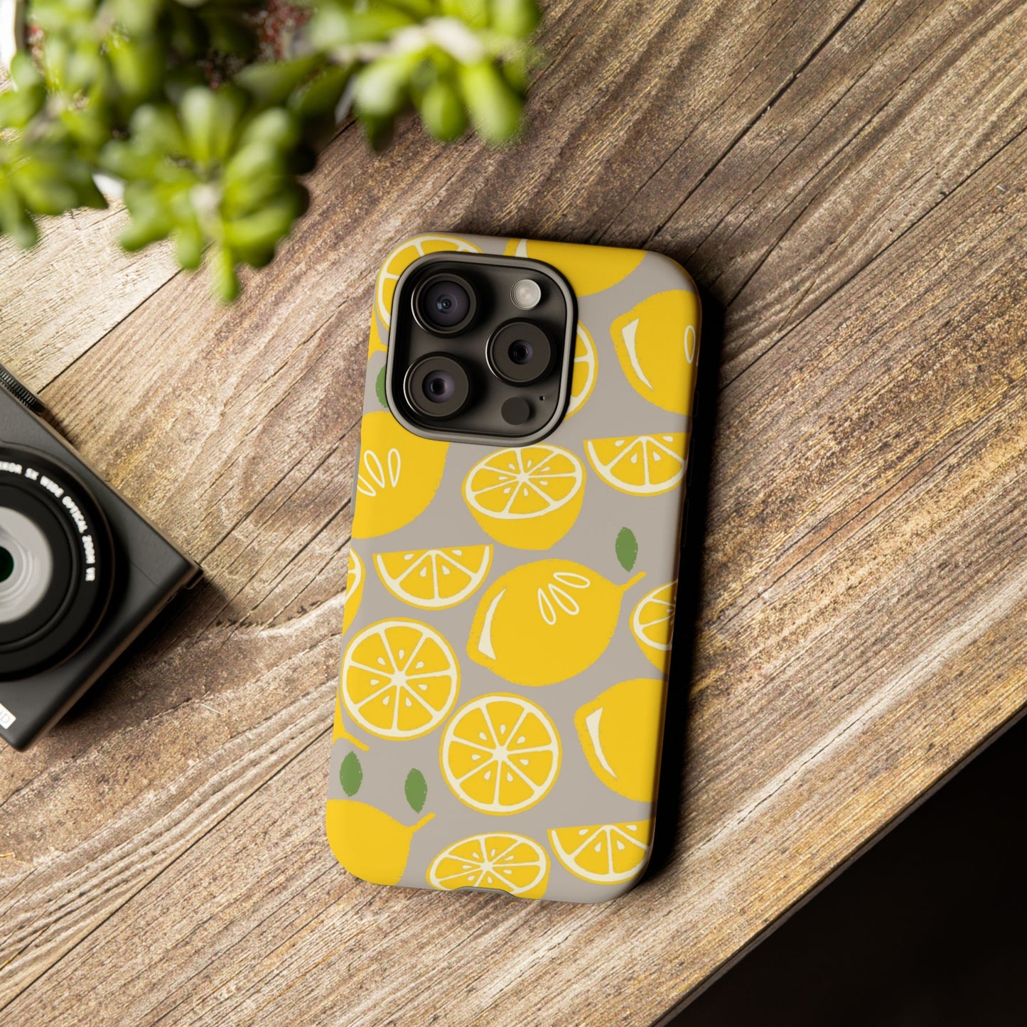 Yellow Modern Lemon Phone Case