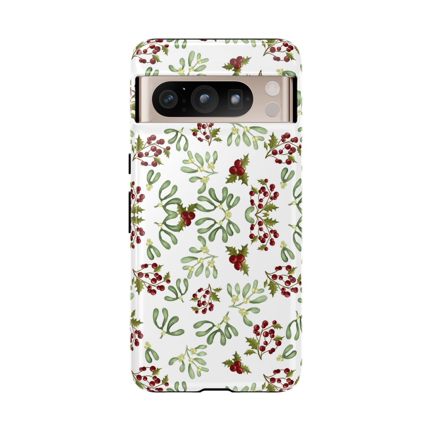 Red Green Watercolor Chriatmas Phone Case