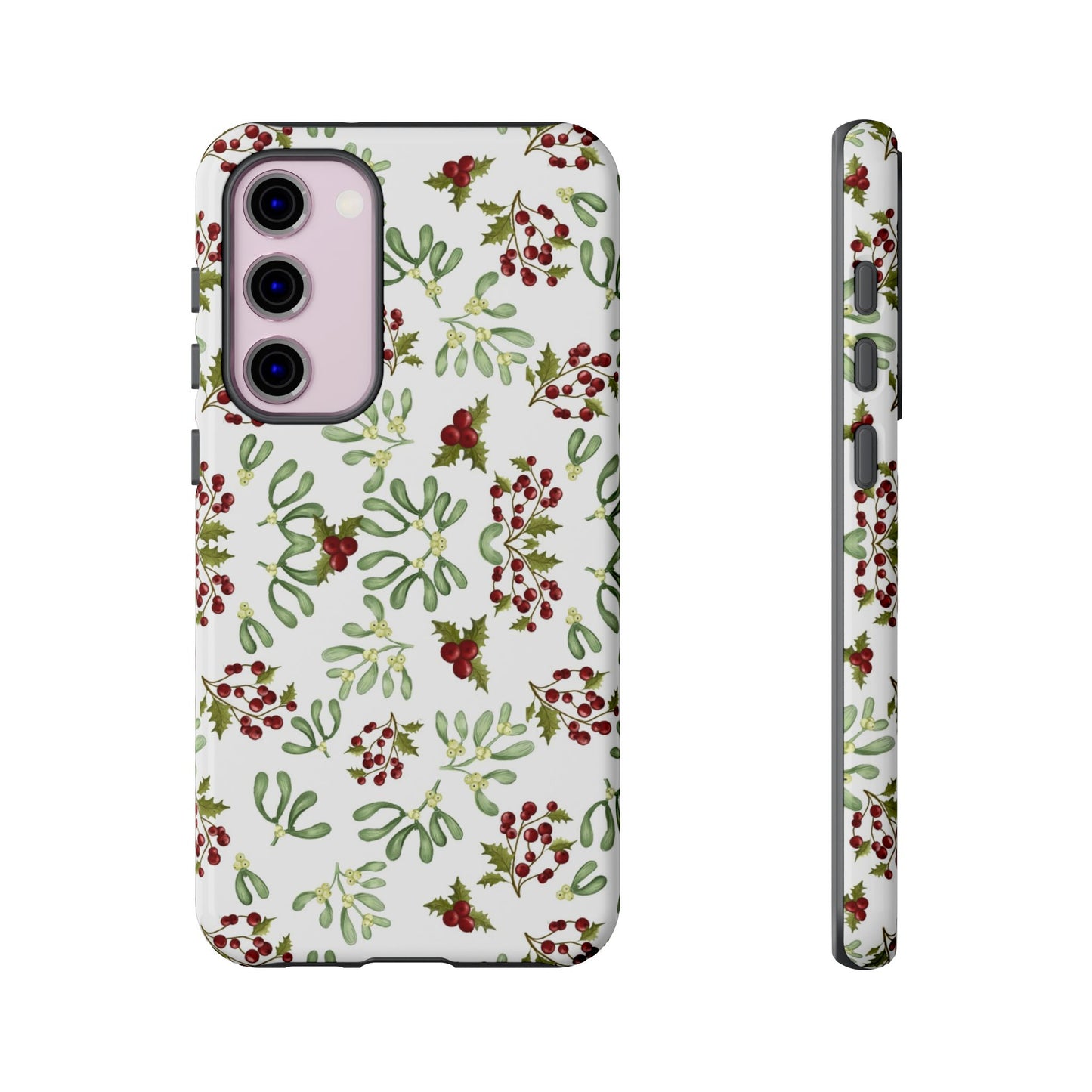 Red Green Watercolor Chriatmas Phone Case